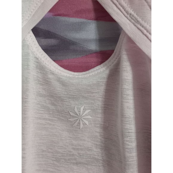 Athleta Girl Large 12 Purple Layers Racerback Casual Active Athleisure Tank Top - Picture 5 of 5